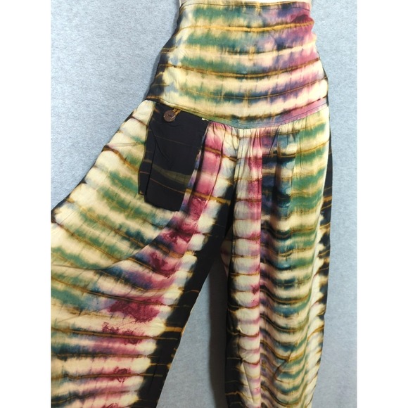 Earthbound Trading Co Other - Earthbound Trading Co Harem Jogger Pants S Drop Waist Tie Dye Boho Trendy Flowy